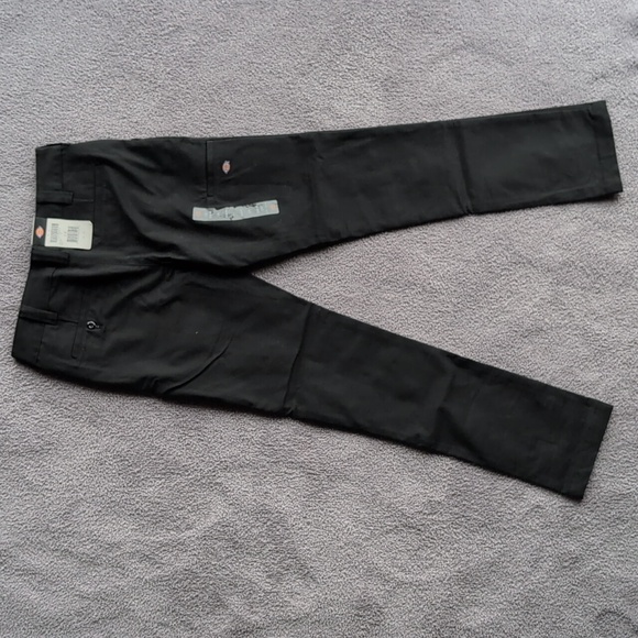 NWT Dickies Black Stretch Double Knee Pant - Slim Fit - Size 2R - Picture 3 of 13